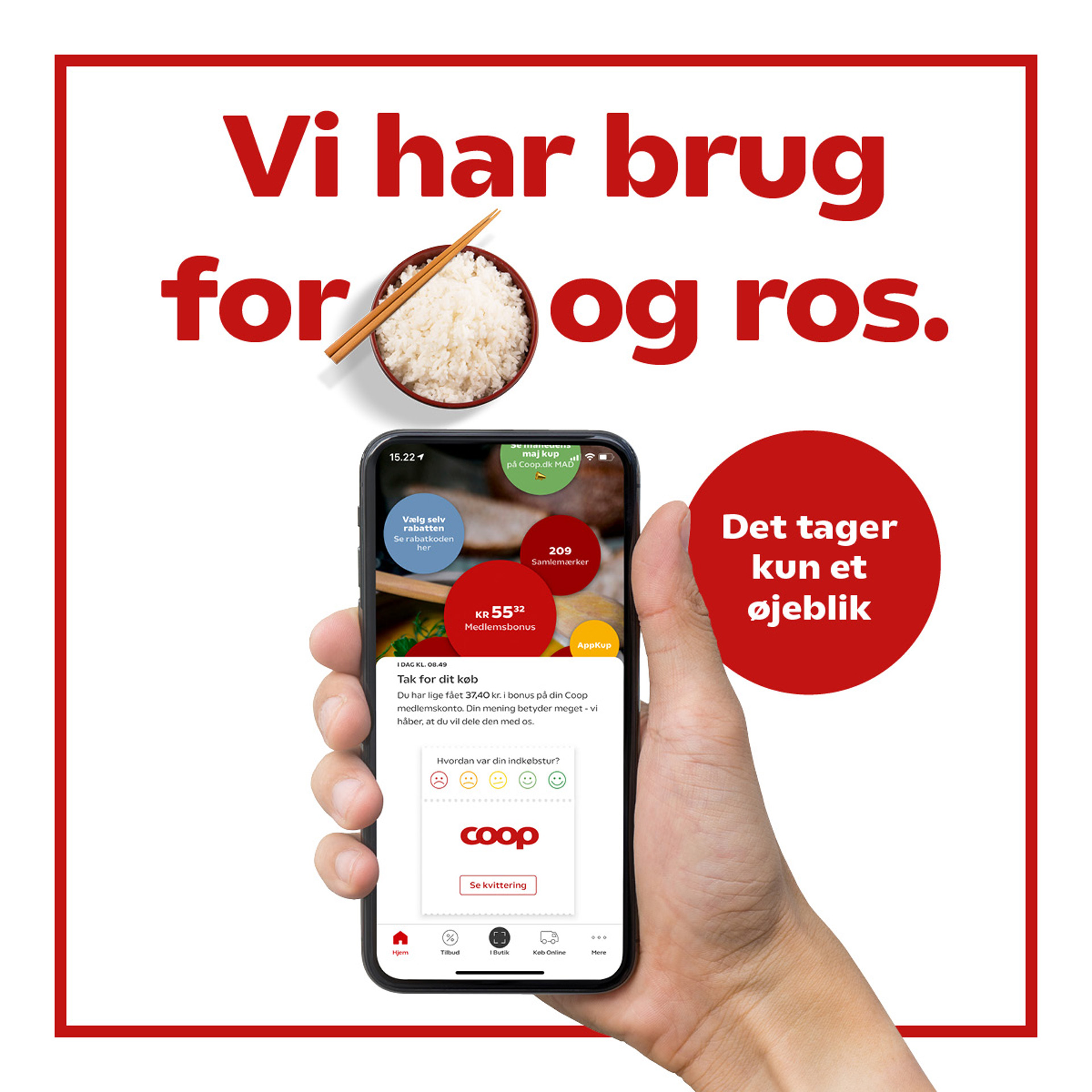 Kundesurvey Modulgrafik coop app